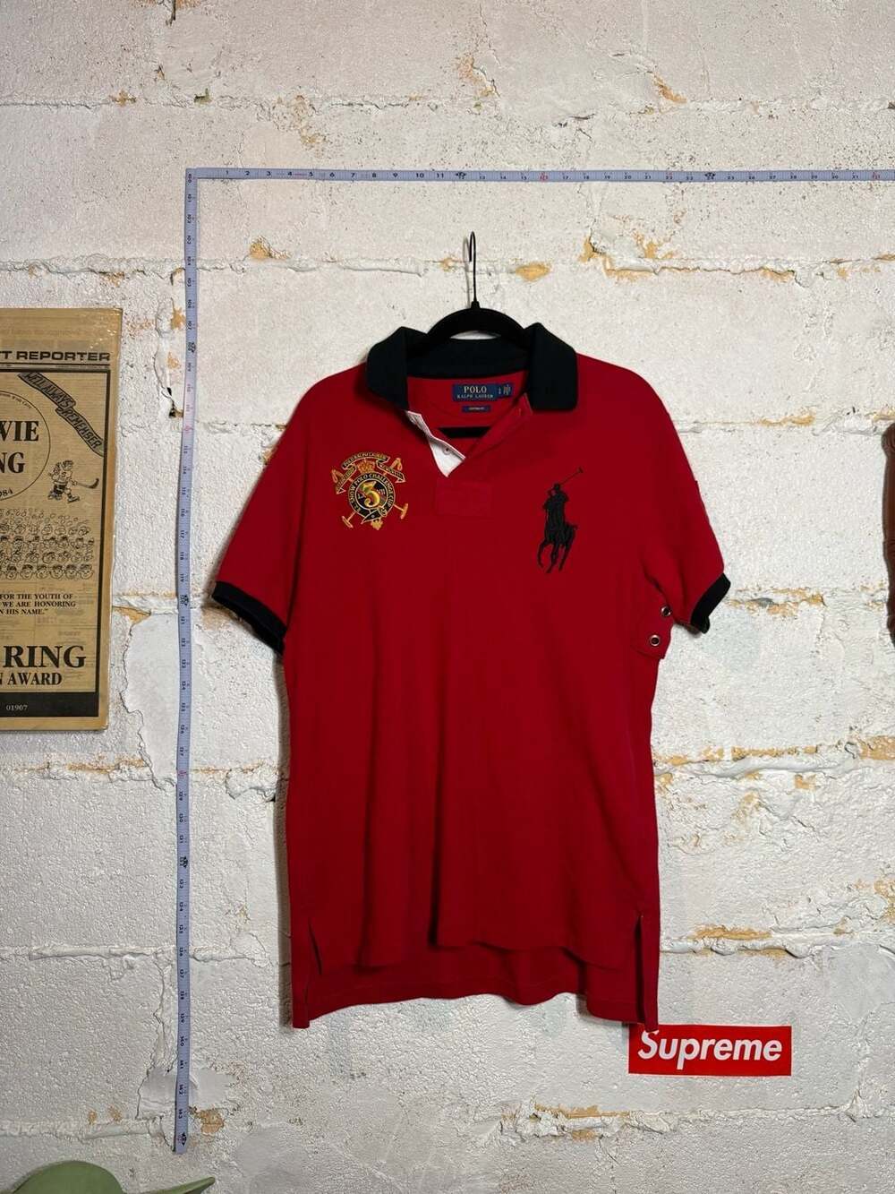 Polo Ralph Lauren Snow Polo Challenge Cup Big Pony Polo Shirt Red